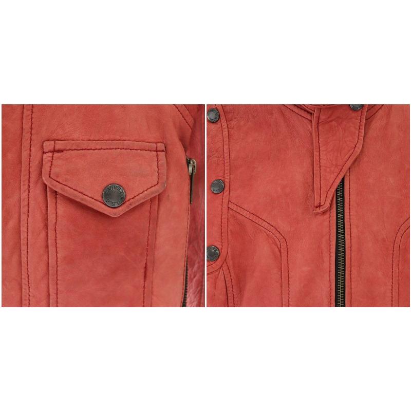 AVIREX（アヴィレックス） レザー シングルライダースジャケット 羊革