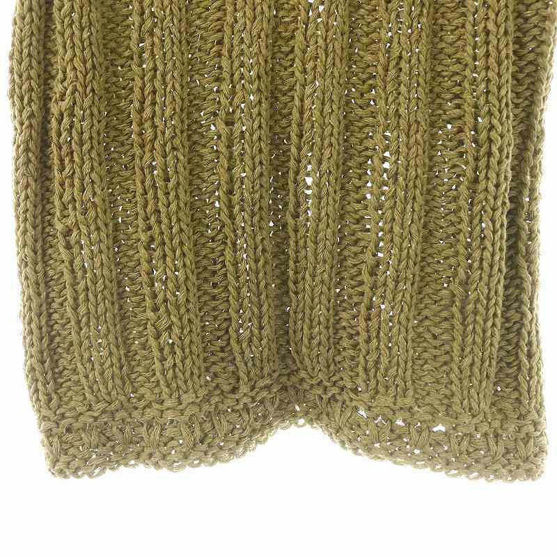 ノーウォス NOWOS Silk linen sleeveless knit ニット ベスト プル  