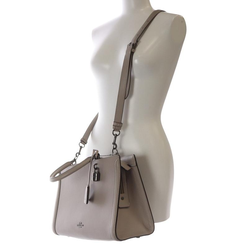 COACH コーチ レザー ゾーイ キャリー 2way ハンドバッグ ショルダー