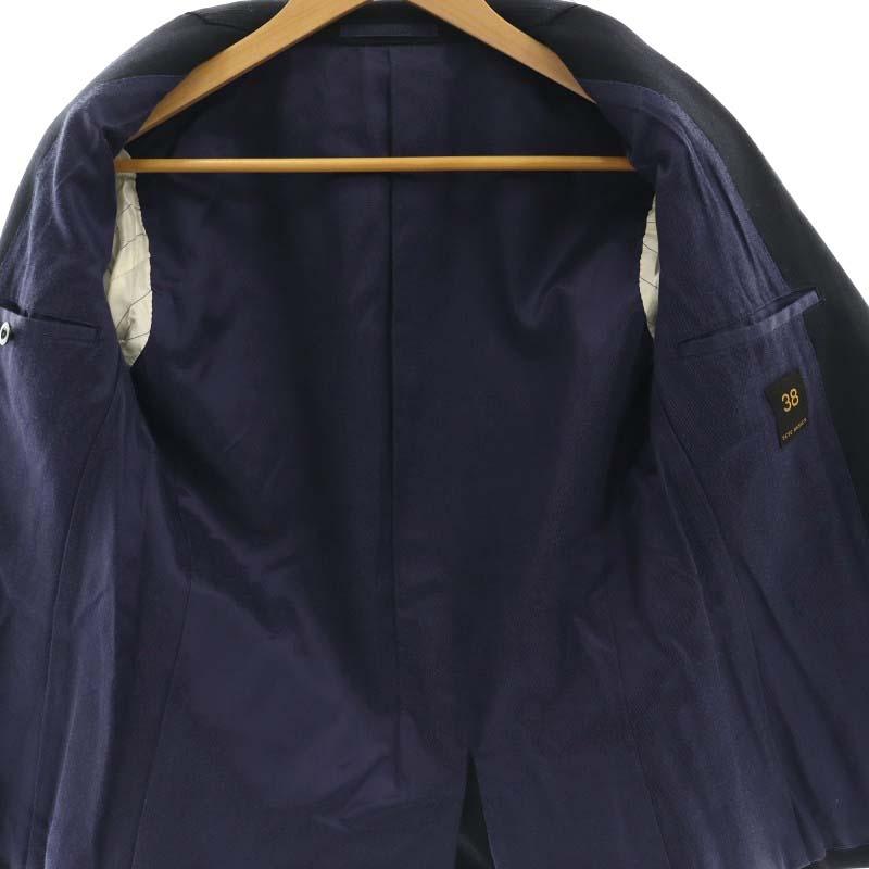 Sov./ネイビージャケット 金ボタン 肩ギャザー ペイズリー 38 Sov./ネイビージャケット 金ボタン 肩ギャザー ペイズリー 38