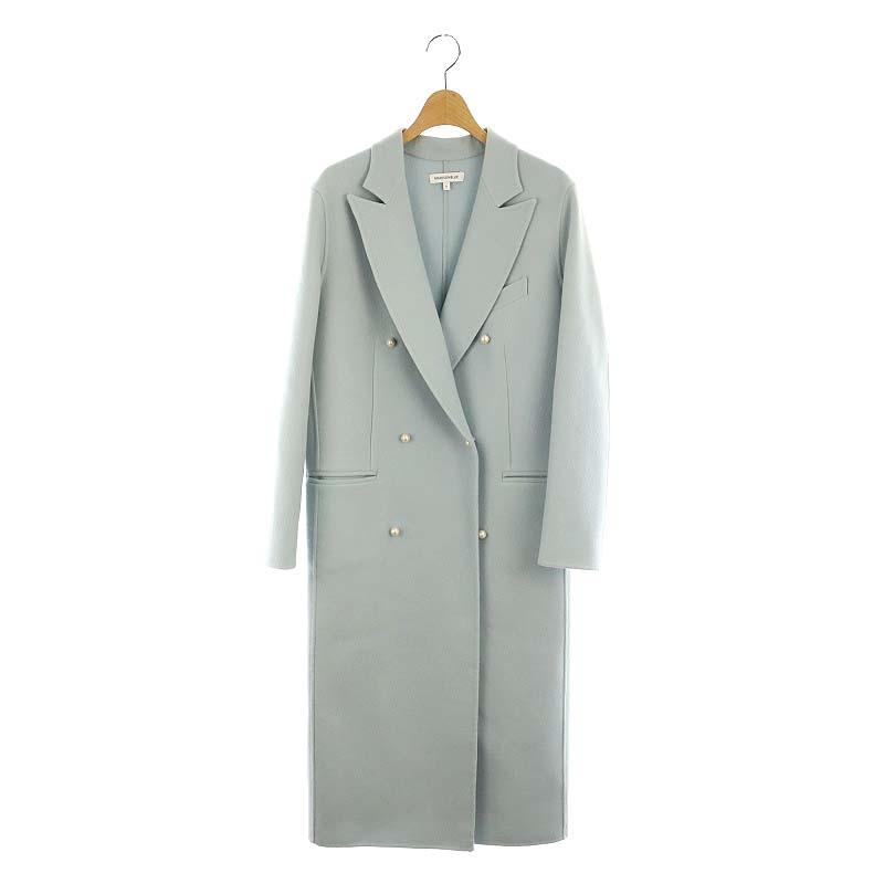 MADISON BLUE★ 水色 パール チェスターコート　サイズ0 PEARL CHESTER COAT BEAVER | COAT | MADISONBLUE
