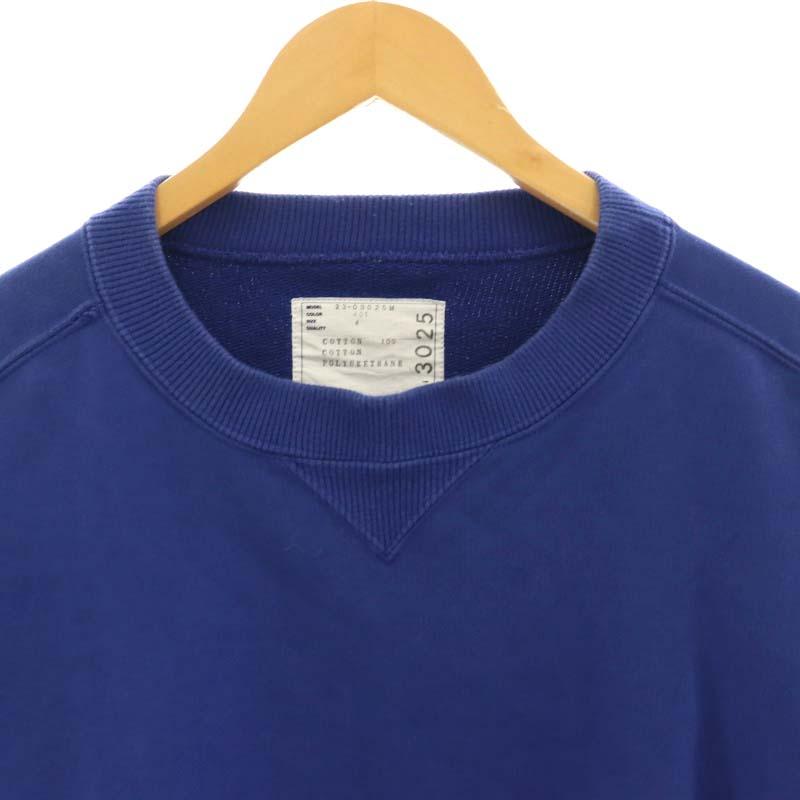 サカイ sacai 23AWクルーネックスウェットトップス トレーナー 長袖 プルオーバー 4 XL 青 ブルー /CX ■OS ■SH メンズ_2