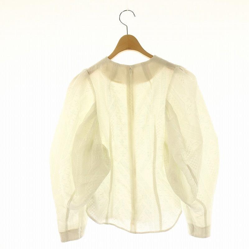 マメクロゴウチ Traditinal Patrern Jacquard Top トップス ブラウス 