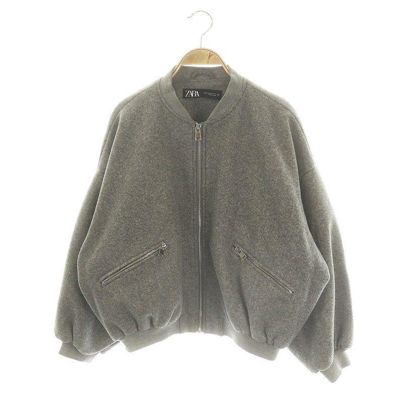 ZARA ザラ ブルゾン ジャケット ジップアップ XS グレー /HK ZARA ザラ ブルゾン ジャケット ジップアップ XS グレー /HK