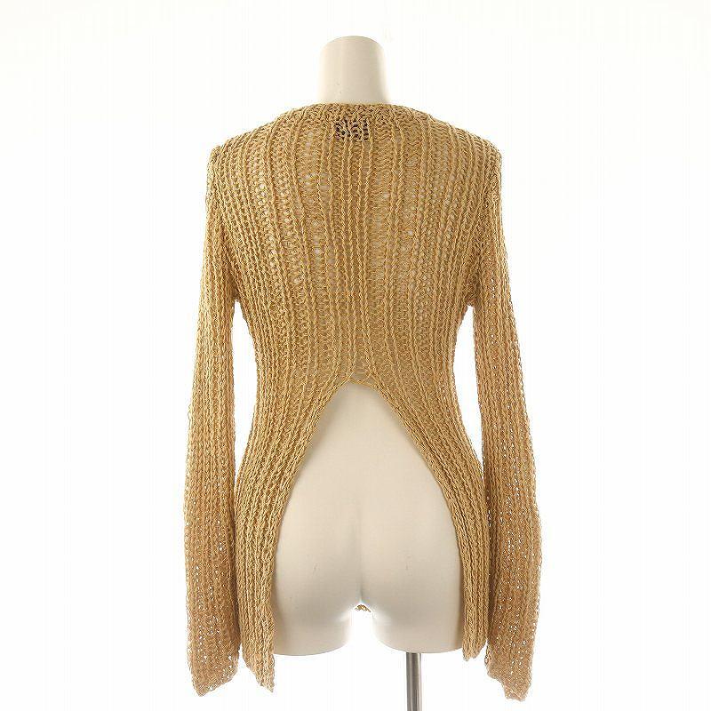 CLANE 新品 BACK SLIT CROCHET KNIT TOPS ニット