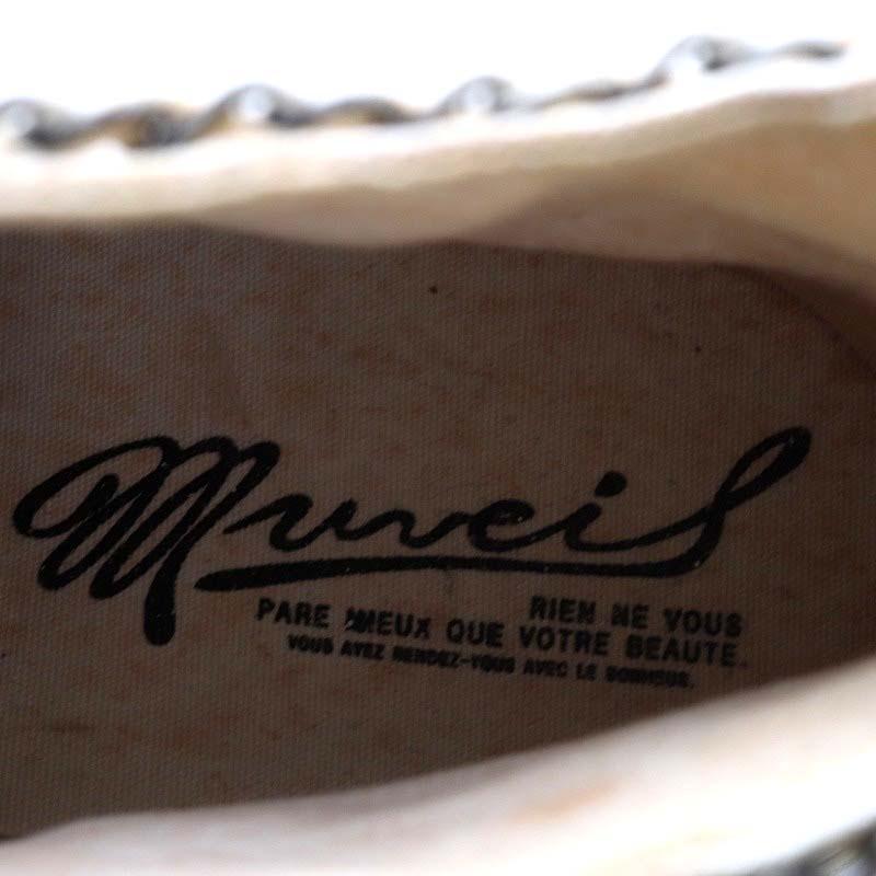 ミュベール muveil スニーカー ハイカット パール チェーン 23.5 ミュベール muveil スニーカー ハイカット パール チェーン 23.5