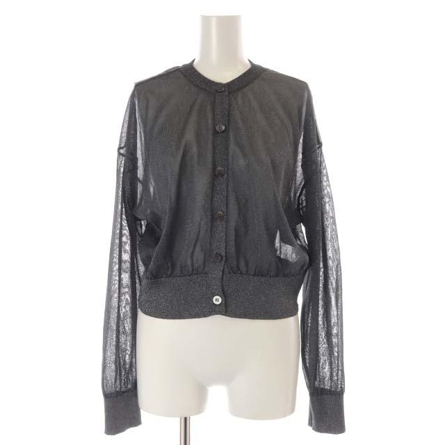 トレフルプラスワン TREFLE＋1 シアーラメカーディガン F グレー /SY  