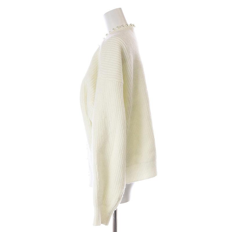 Apuweiser-riche アプワイザーリッシェ パールカラーカーディガン  