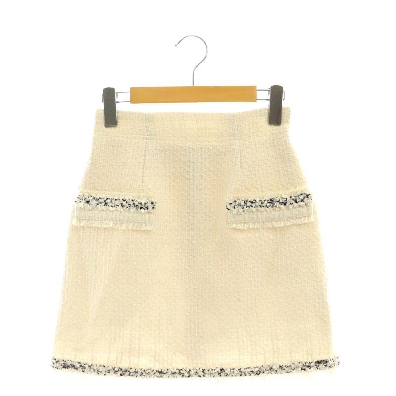 Apuweiser-riche（アプワイザー・リッシェ） ツイード フリンジ 台形