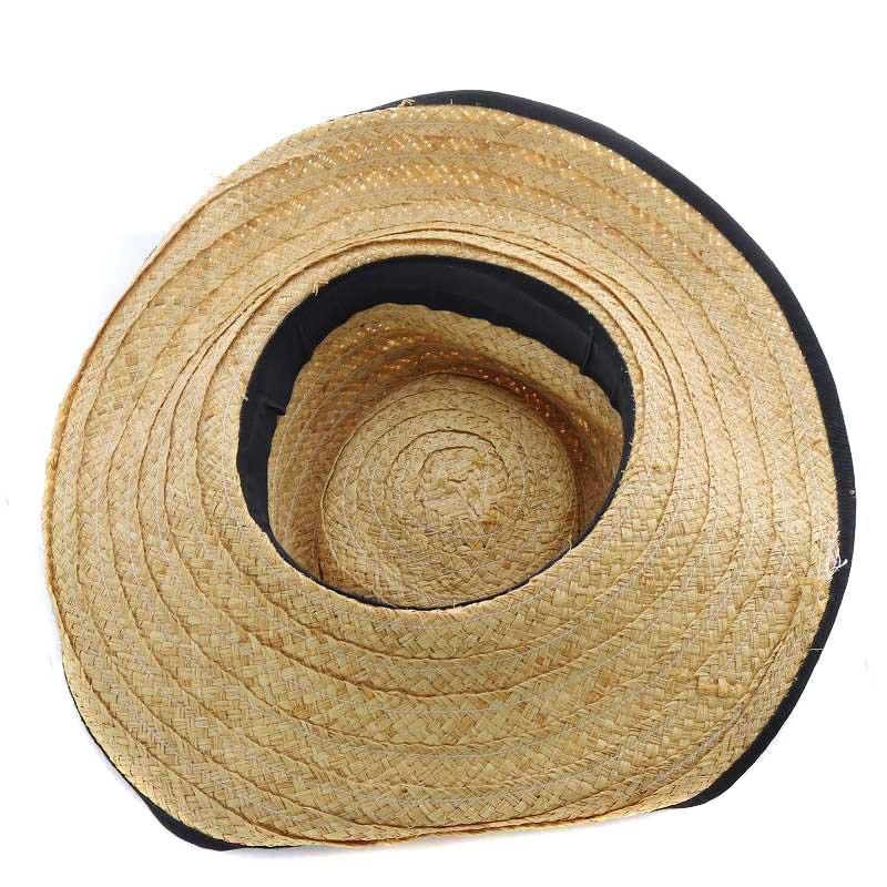 ボルサリーノ Borsalino 麦わら帽子 ハット 黒 ブラック 茶色 ブラウン