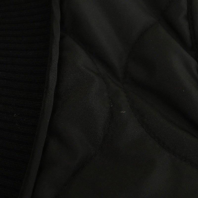 マチャット MACHATT 中綿キルティングベスト プルオーバー Vネック 黒