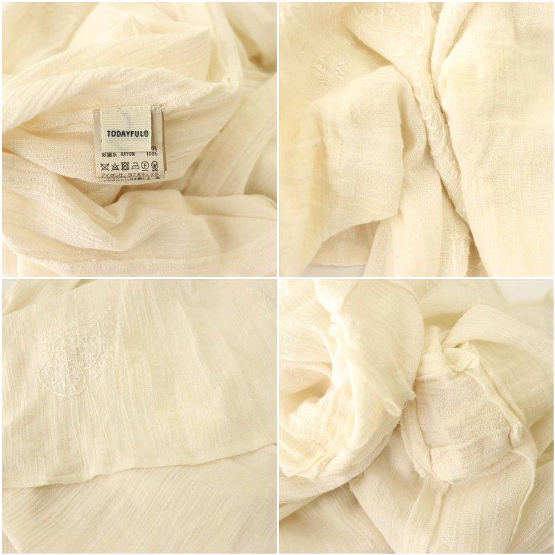 トゥデイフル TODAYFUL Embroidery Gauze Dress エンブロイダリー  