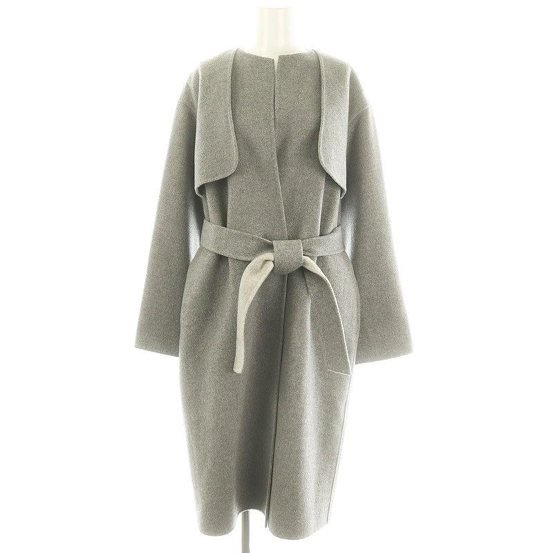 Theory luxe レディースノーカラーロングコート 