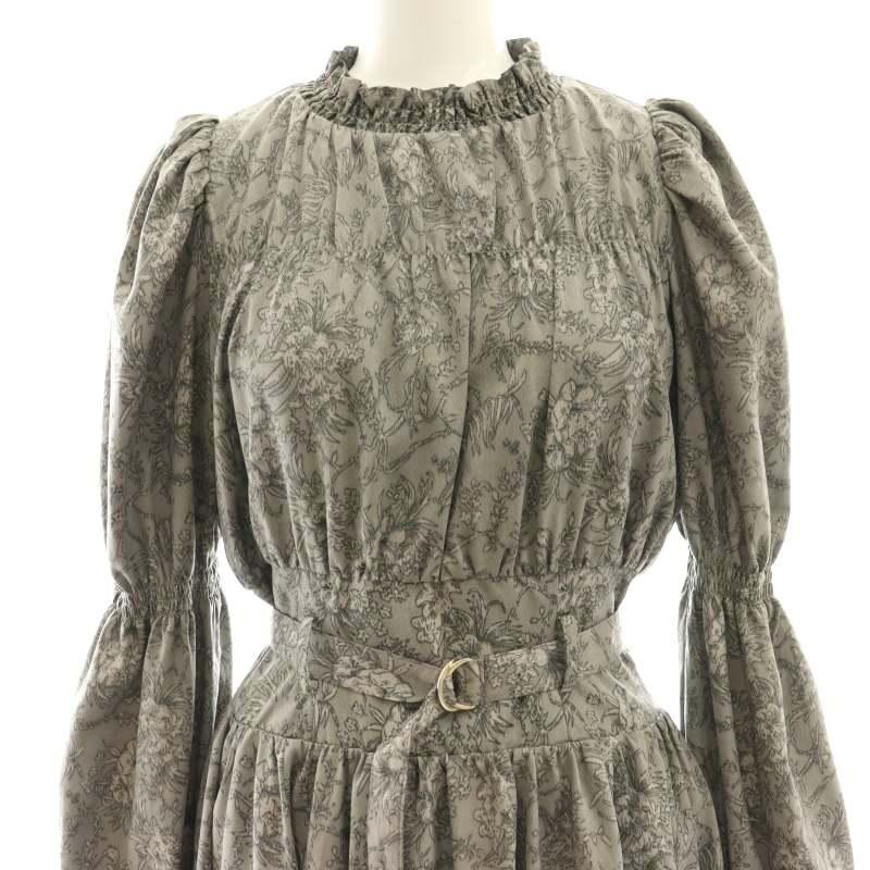 dazzlin（ダズリン） dazzlin 23SS アシメギャザーミディワンピース