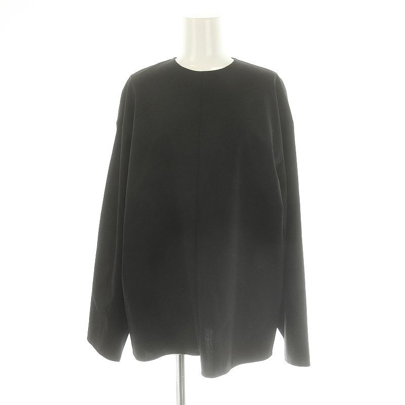 ブラミンク BLAMINK 23AW ウールクルーネックロングスリーブブラウス 
