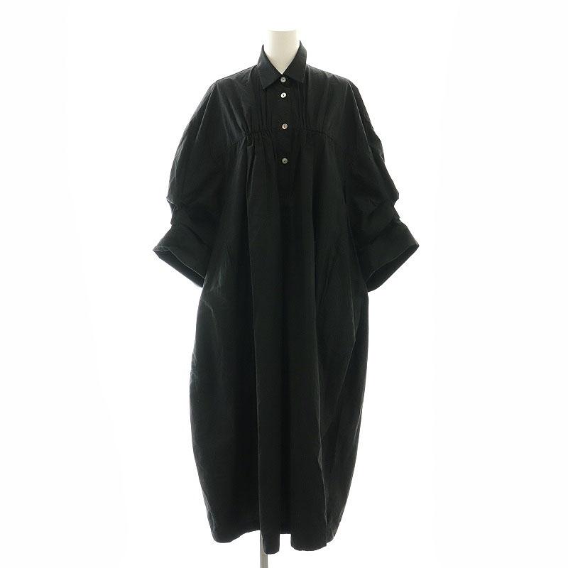 エンフォルド ENFOLD 23SS TACK-SLEEVE SHIRTS DRESS ワンピース 