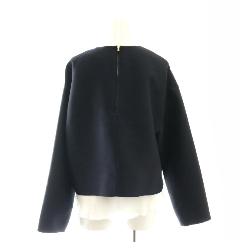 エブール ebure 24AW シルクウールツイル レイヤードブラウス 2 エブール ebure 24AW シルクウールツイル レイヤードブラウス 2