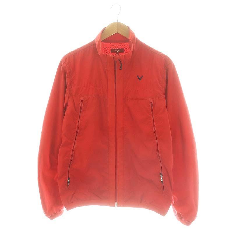 キャロウェイ★2way ダブルジップ ジャケット レッド Lサイズ キャロウェイ CALLAWAY ダブルジップジャケット ブルゾン アウター L