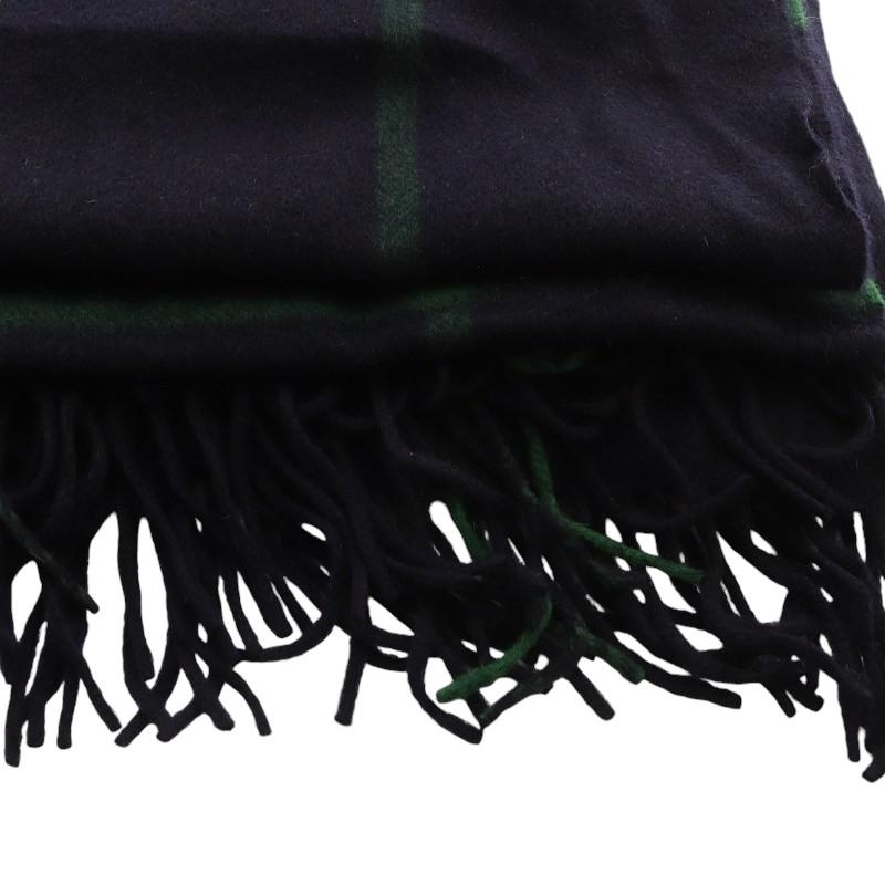 定価6.8万 Joshua Ellis カシミヤストール モダンツイードチェック