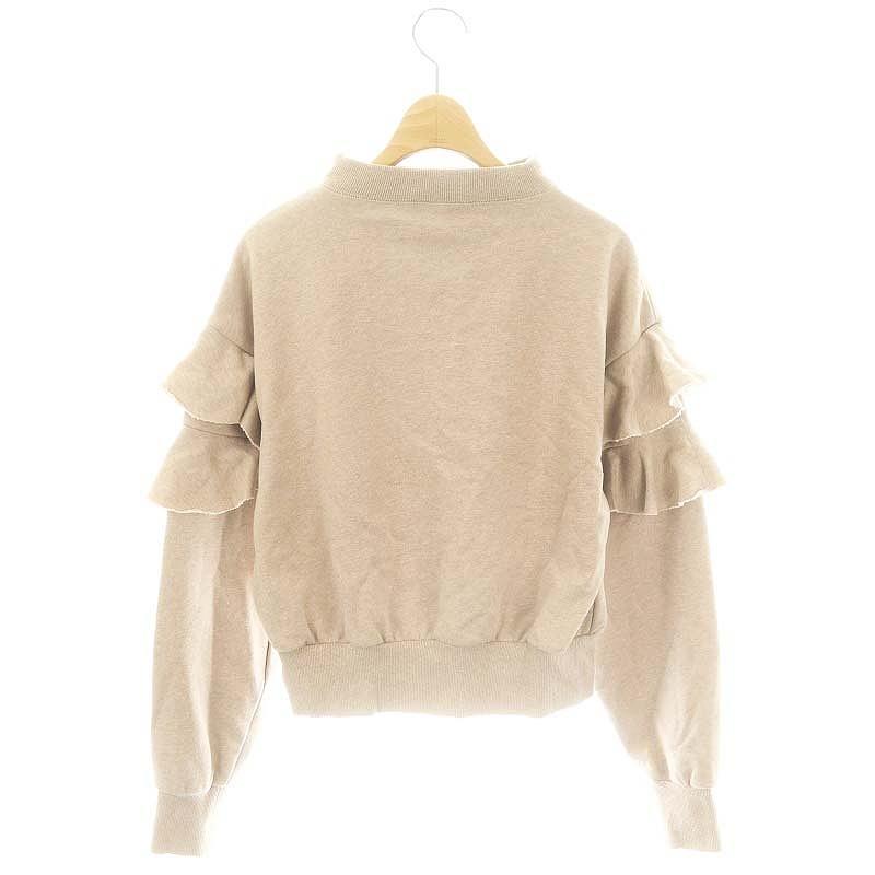 ハーリップトゥ Herlipto Ruffled Cotton-JerseySweatshirt スウェット