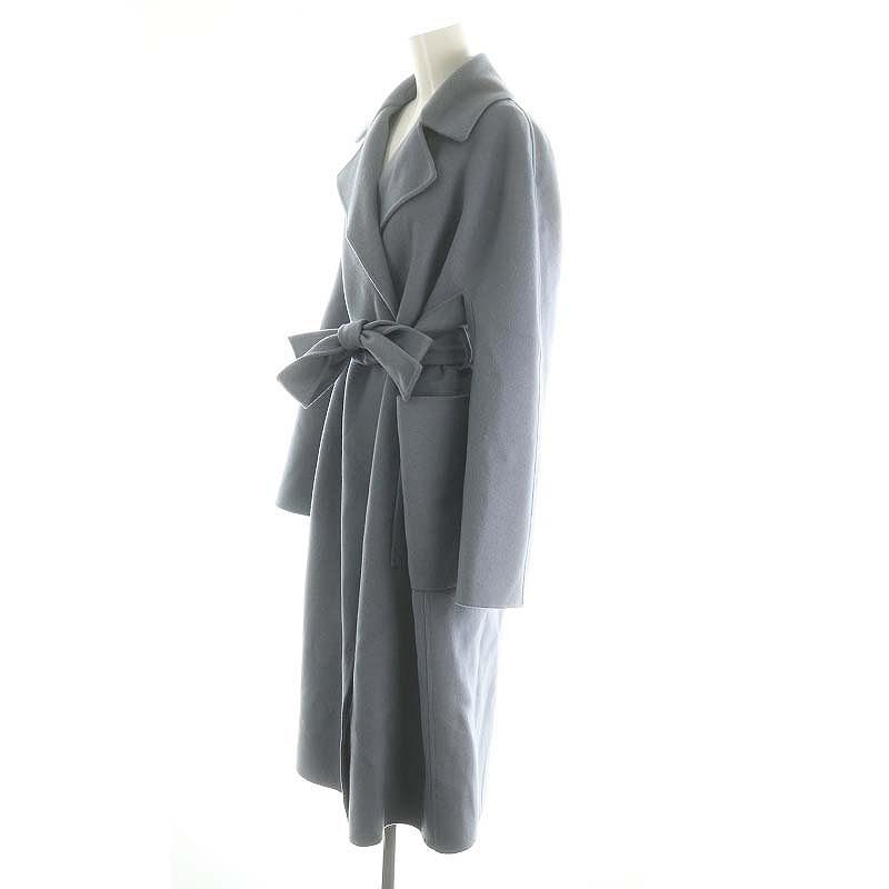 ブラミンク BLAMINK ベルテッドウールロングコート belted wool long 