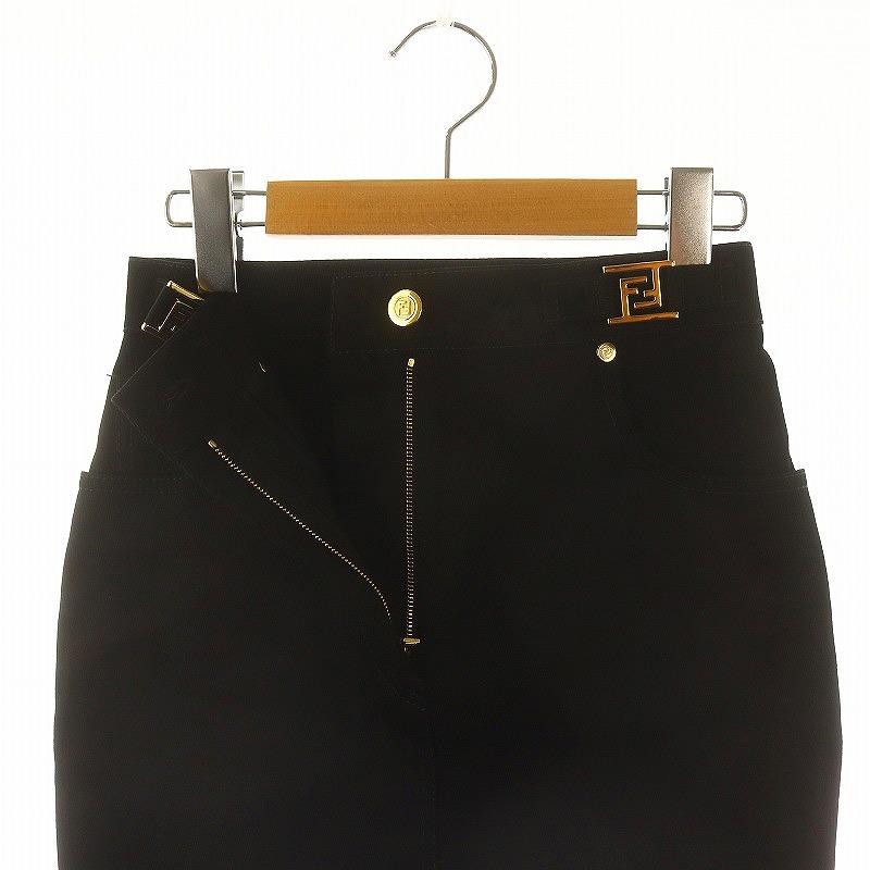 FENDI フェンディ FFバックル ミニスカート タイトスカート 36