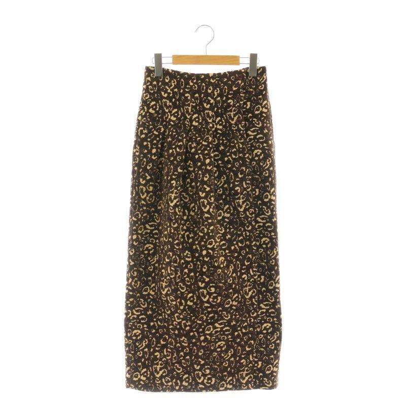トゥデイフル TODAYFUL ジャガードレオパードスカート ロング タイト  