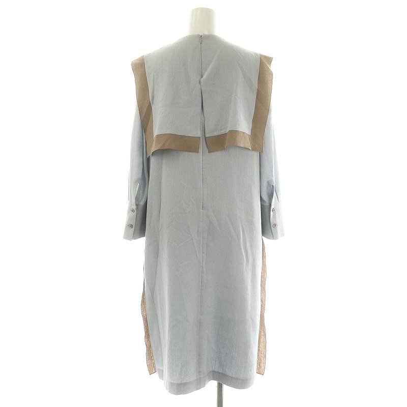 アドーア ADORE バイカラーラインジョーゼットセーラーヨーク