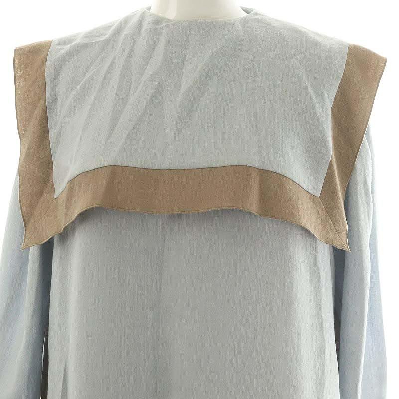 アドーア ADORE バイカラーラインジョーゼットセーラーヨーク