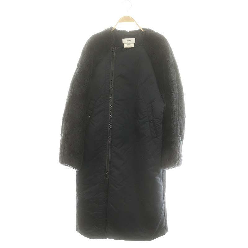 ハイク HYKE FLIGHT FAUX SHEARLING COAT ノーカラーコート アウター  