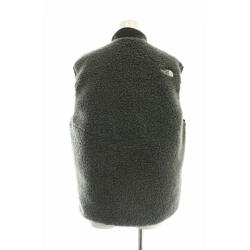 ノースフェイス 中綿 キルティングベスト 裏ボア スナップ ロゴ刺繍 アウトドア ノースフェイス 中綿 キルティングベスト 裏ボア スナップ ロゴ
