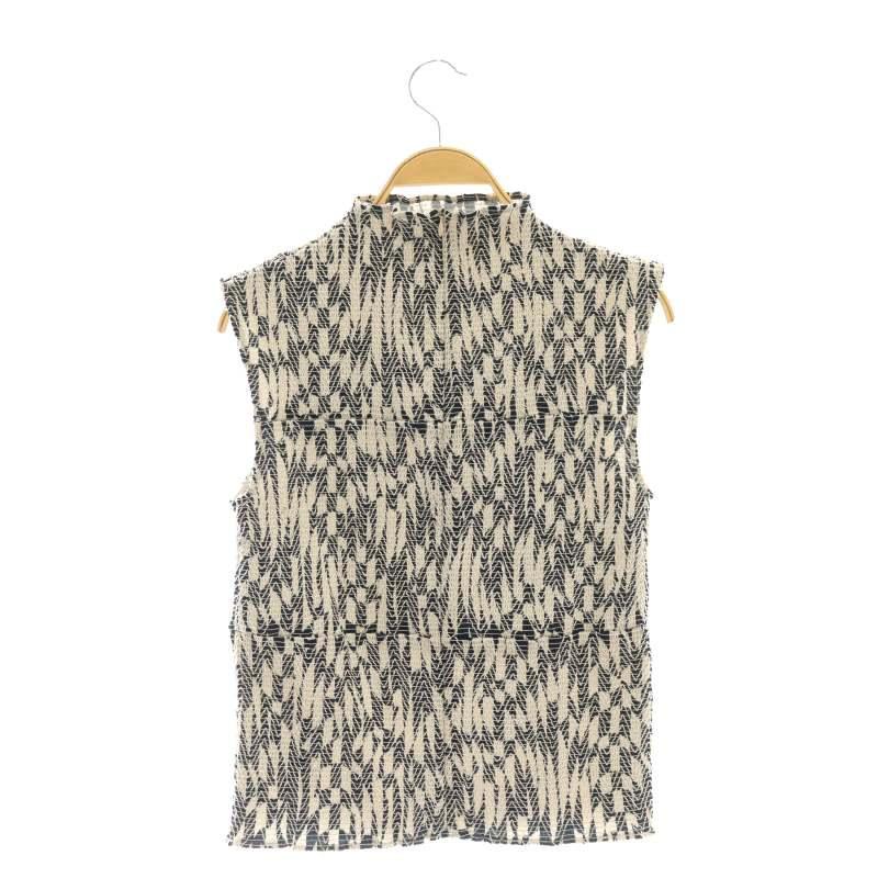 アメリヴィンテージ Ameri VINTAGE GEOMETRIC PATTERN SHIRRING TOP 