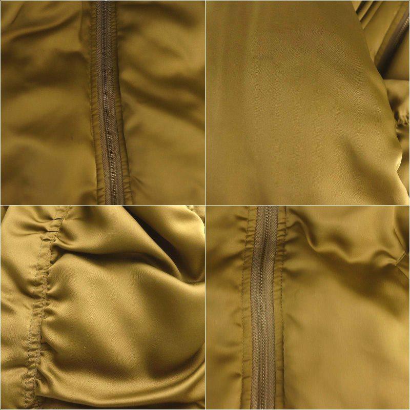 【中古】グレースクラス 23AW リバーシブルミリタリージャケット MA-1 ブルゾン 中綿ジャケット 36 カーキ ベージュ グレースクラス GRACE Class 23AW リバーシブルミリタリージャケット