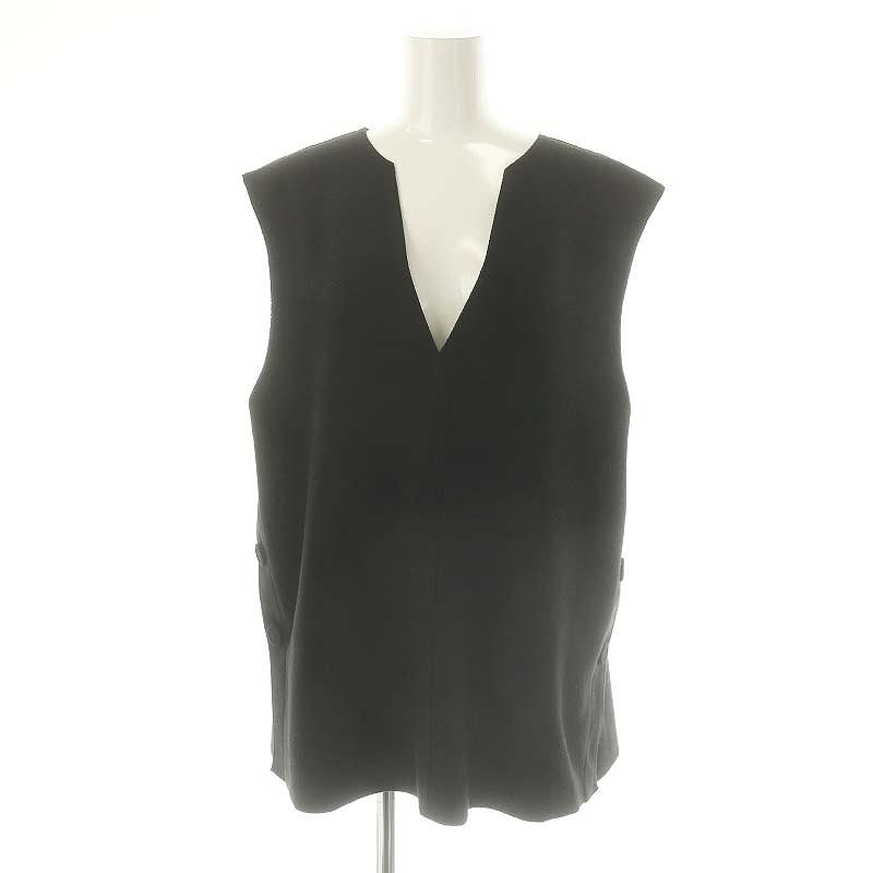 other - メゾンドドルチェ 24AW ボタンベスト ノースリーブ F 黒 メゾンドドルチェ maison de Dolce. 24AW ボタンベスト ノースリーブ F