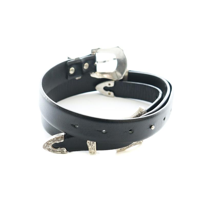 トーガ プルラ TOGA PULLA ダブルバックルレザーベルト トーガ プルラ TOGA PULLA ダブルバックルレザーベルト