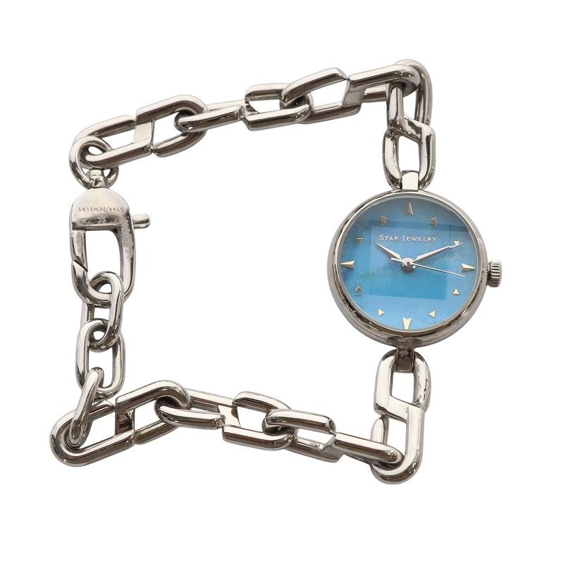スタージュエリー STAR JEWELRY FACET STONE CHAIN WATCH 腕時計