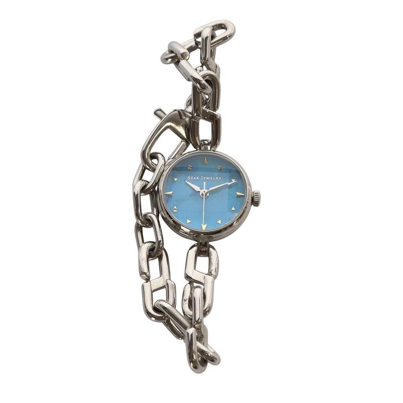 スタージュエリー STAR JEWELRY FACET STONE CHAIN WATCH 腕時計