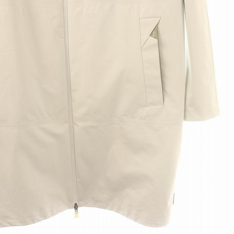 ヘルノ HERNO ラミナー ゴアテックス ジップアップコート フード 38 白  