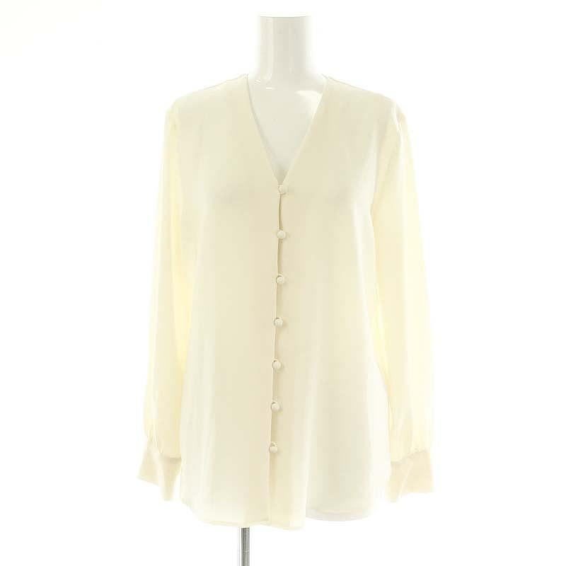 theory luxe セオリーリュクス 22AW MARVINE RONDI ブラウス 長袖 V 