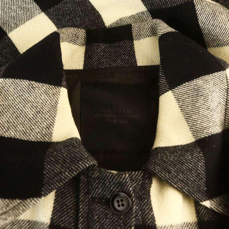 アンユーズド UNUSED ブロックチェックシャツジャケット CPOジャケット