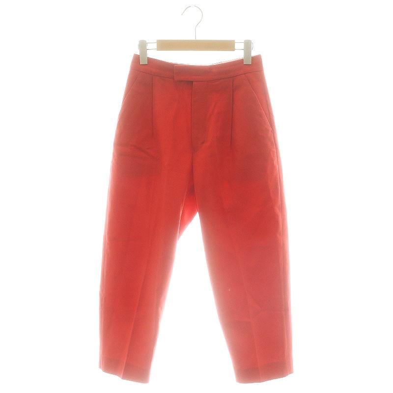 ドゥロワー Drawer センターステッチコットンタックパンツ テーパード  