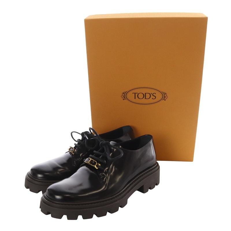 トッズ TOD'S GOMMA PESANTE レザーシューズ ローファー 35.5