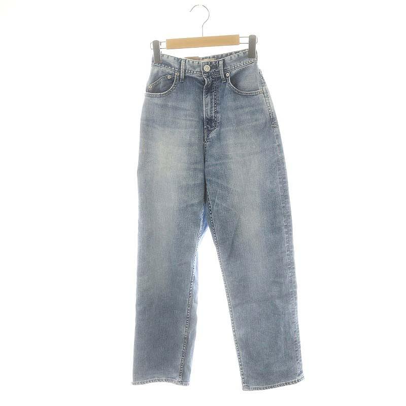 未使用品 ヤヌーク YANUK Colleen デニム ワイドテーパードパンツ  