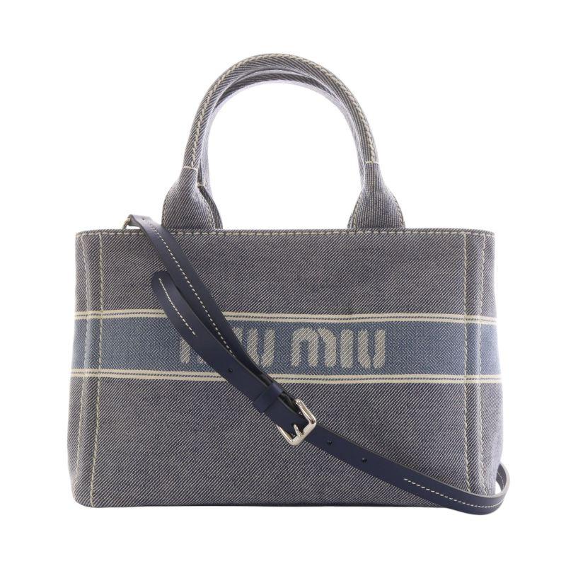 ミュウミュウ miumiu トートバッグ ショルダーバッグ 2way ジャガード  