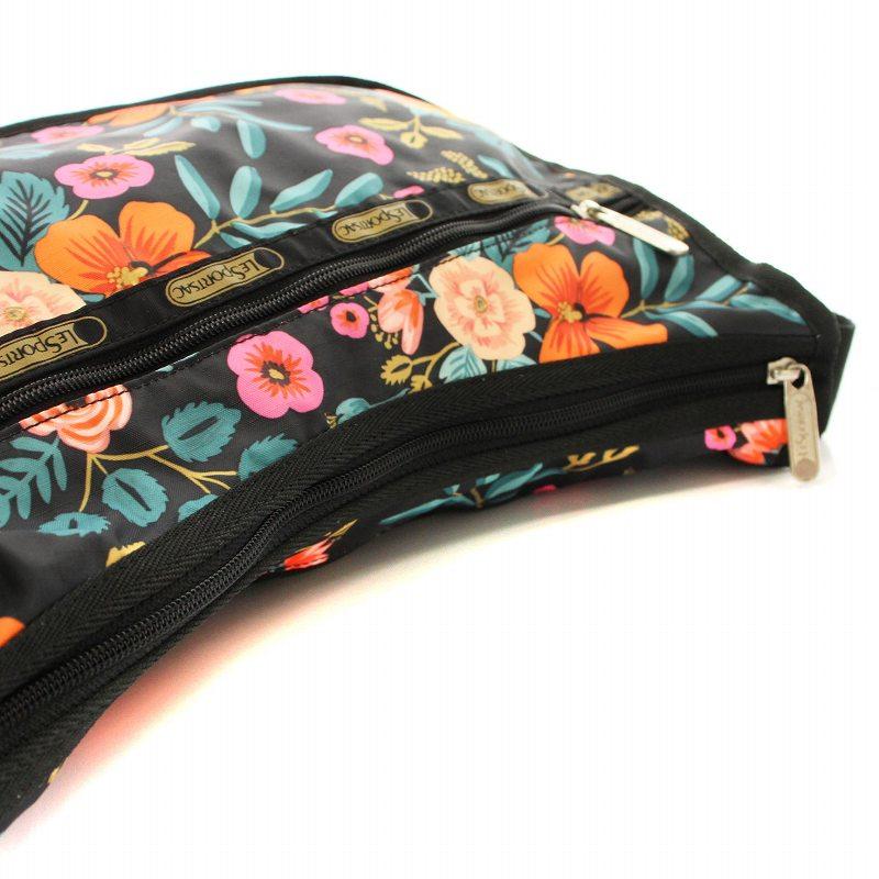 レスポートサック】カラフル フラワー アート ショルダーバッグ