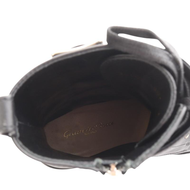 最終値下げ✨ Gianvito Rossi レースアップブーツ 黒 レザー 23 美品⭐️ Gianvito Rossi レースアップブーツ 黒 レザー 23cm