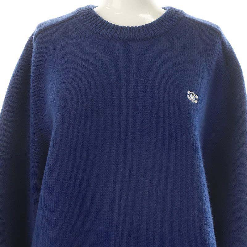 セリーヌ　ニット　水色　ウール CELINE（セリーヌ） ニット帽 2A41L734L.06BB メンズ レディース ロゴ