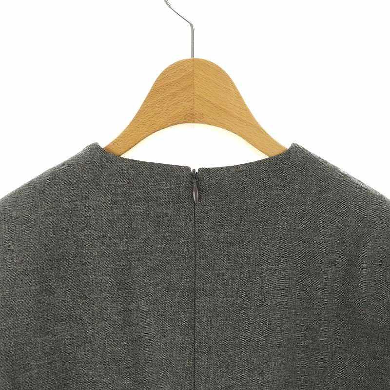 hue DAY TO EVENING パール付き Vネックフレアワンピース hue DAY TO EVENING｜パール付Vネックフレアワンピース