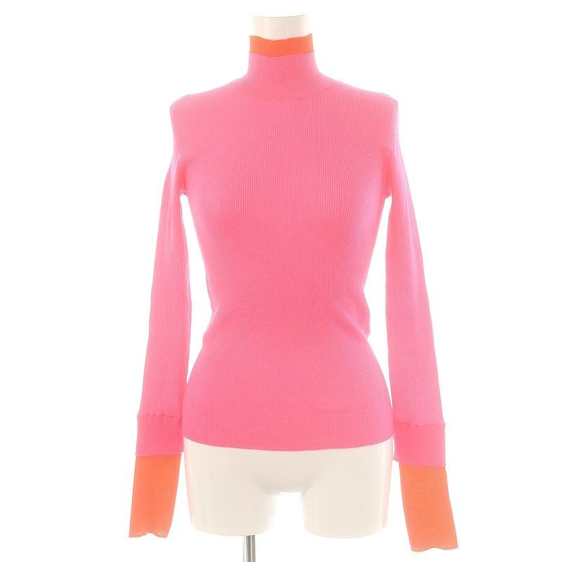 未使用品 エンフォルド ENFOLD 24SS タートルネックニット カットソー