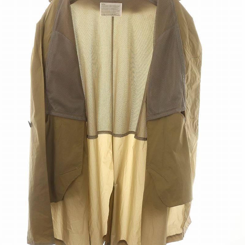 【24SS】kolor カラー クリスピーナイロン ステンカラーコート ベージュ カラー kolor 24SS クリスピーナイロンCOAT コート アウター ステン